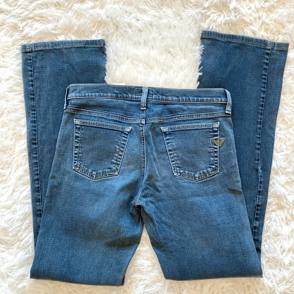 AJ Armani Confort Fit Indigo 005 Series Bootcut Jeans - Picture 9 of 9